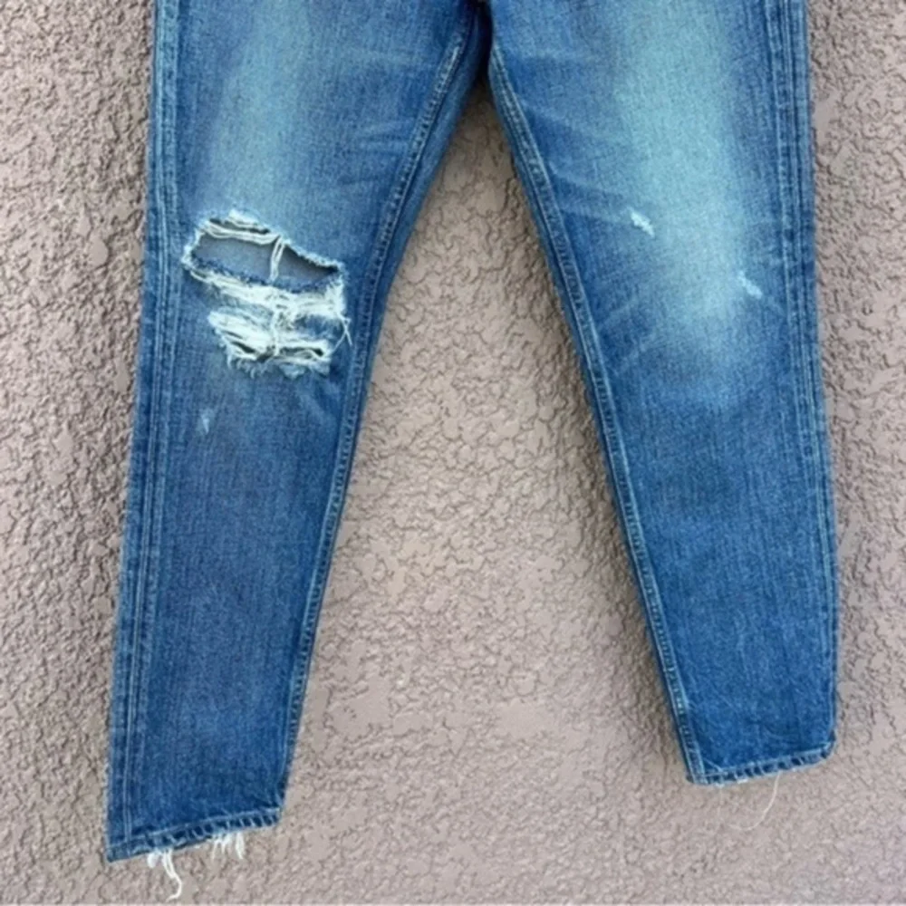 $360 MOUSSY Vintage Denim MV LATROBE Distressed Blue Jeans 25‎ Made In Japan